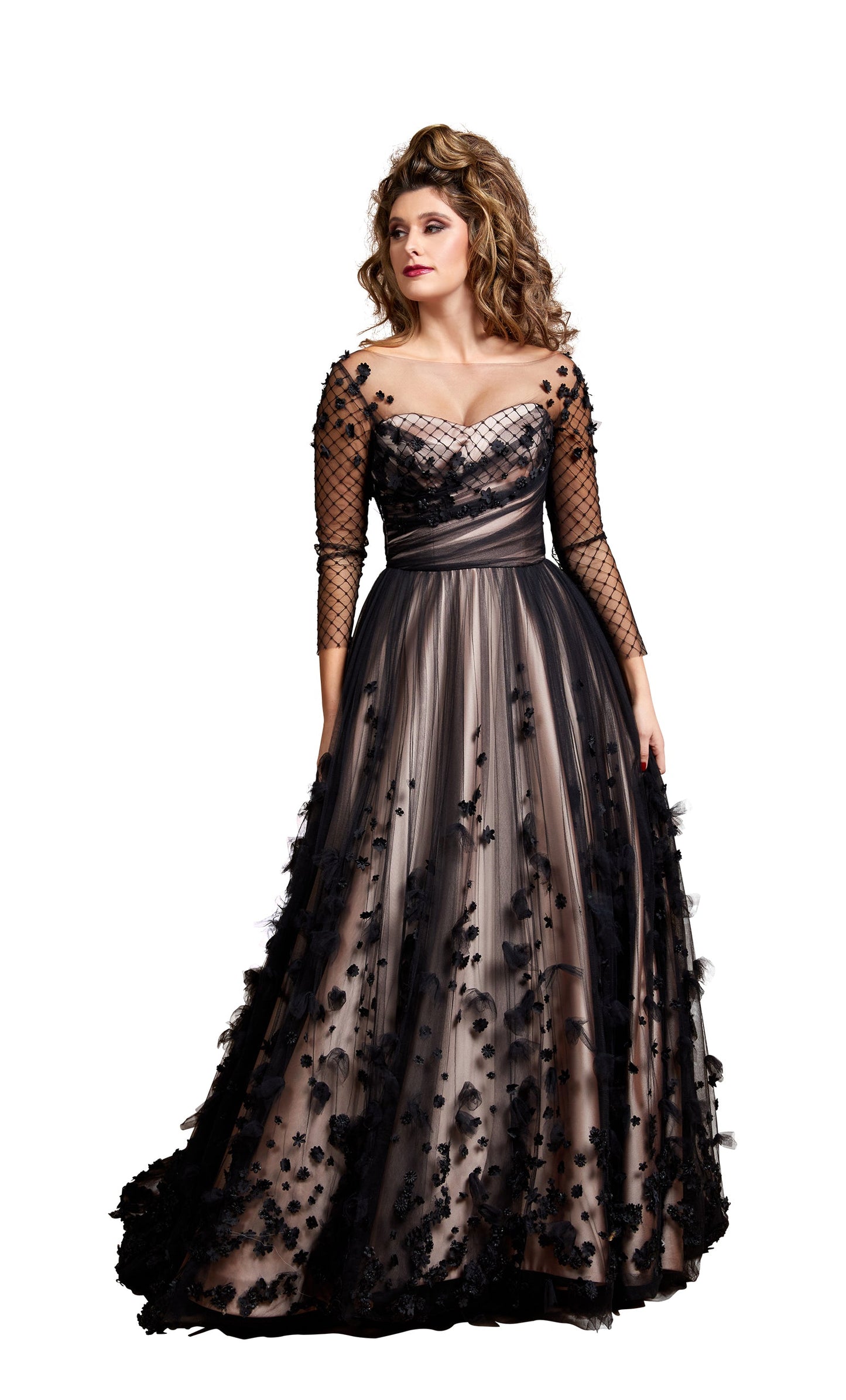 Amarda Evening Dress Gown | Black |