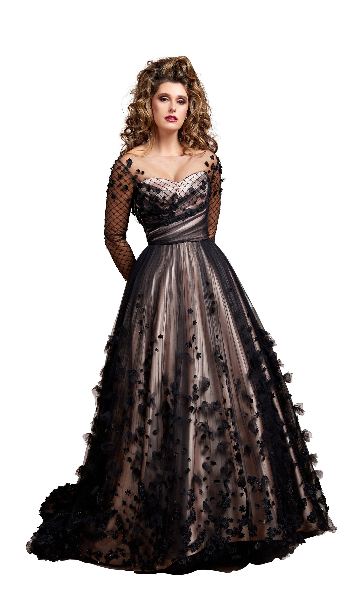 Amarda Evening Dress Gown | Black |