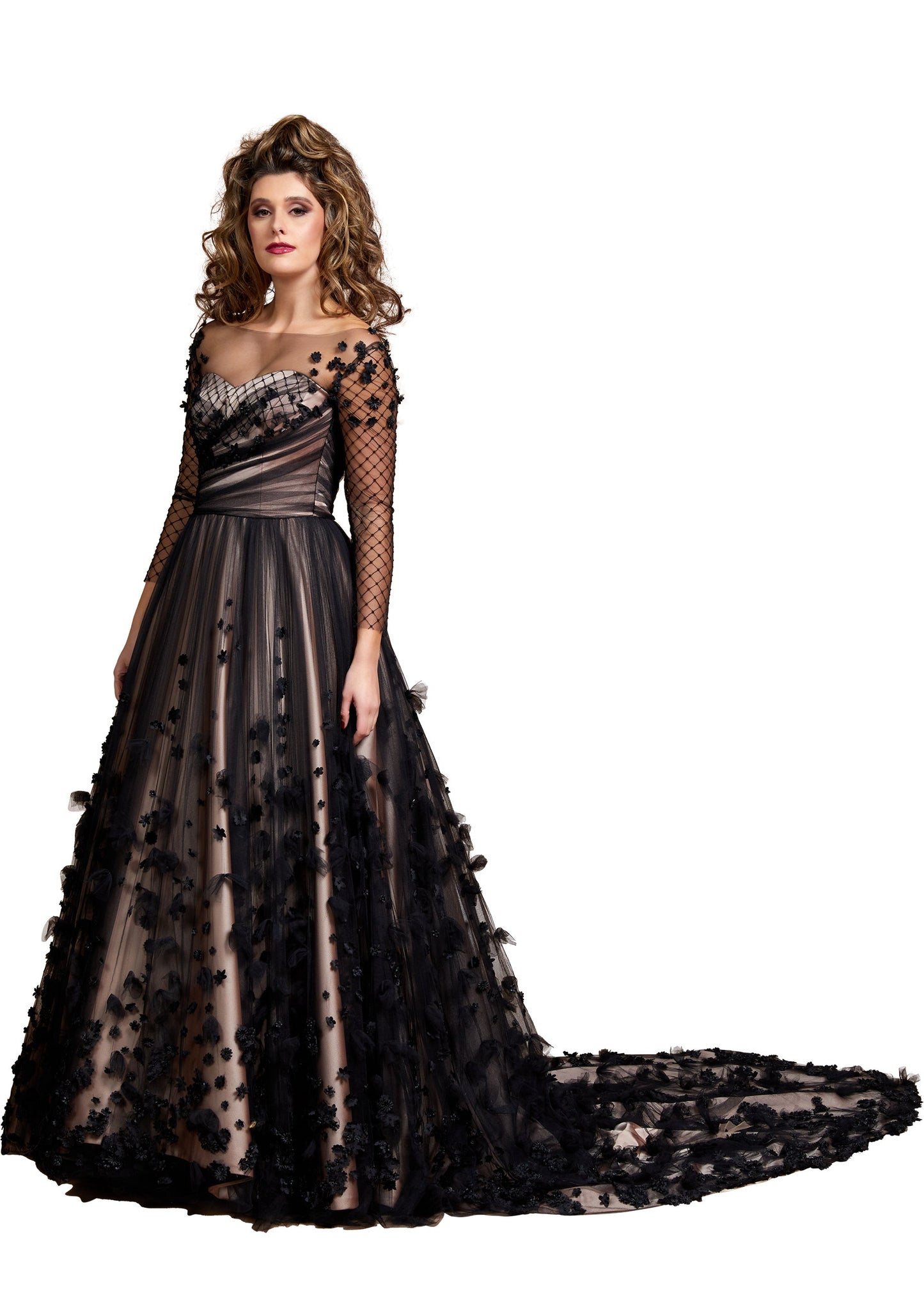 Amarda Evening Dress Gown | Black |