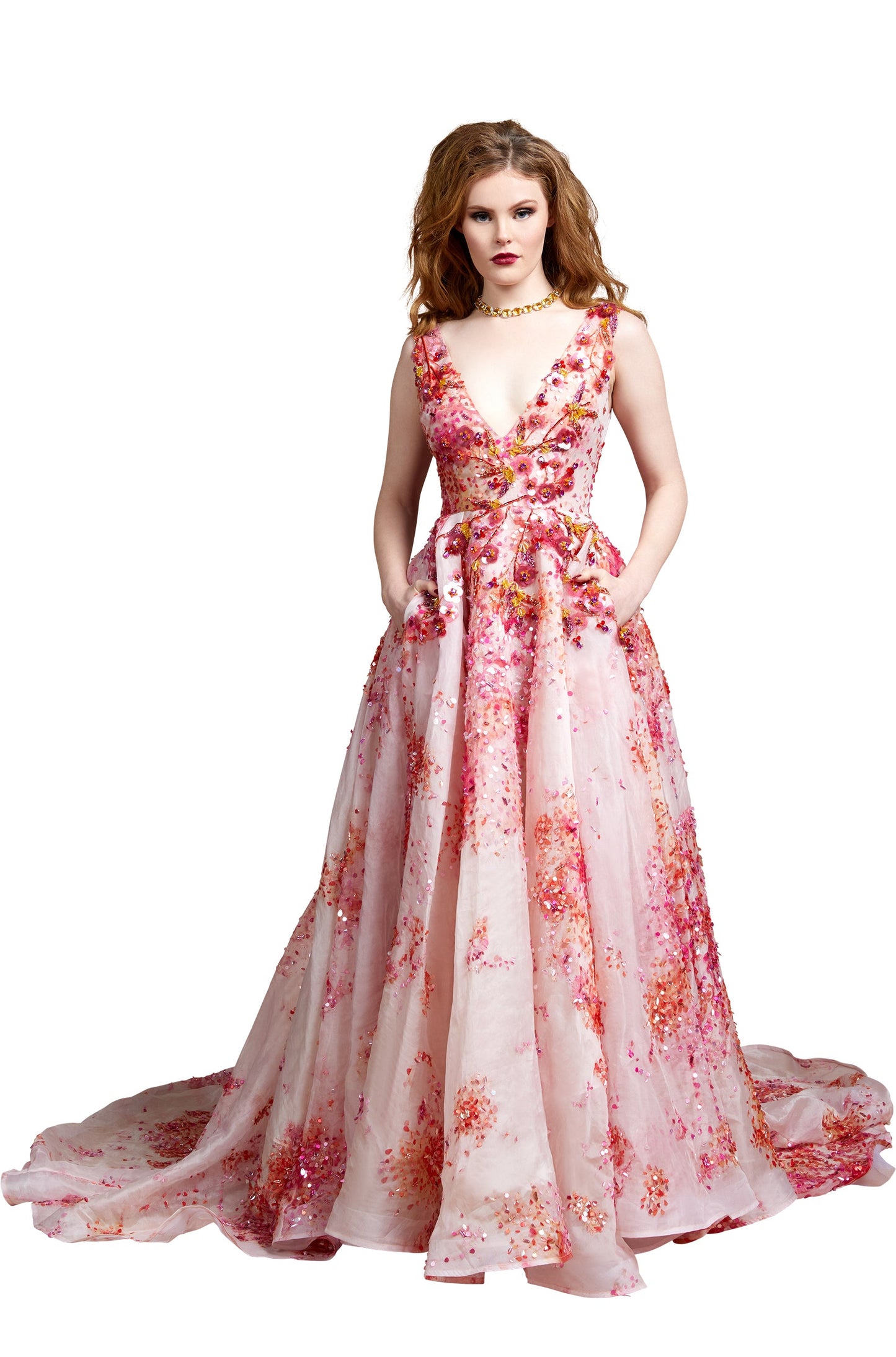 Blossom Gown Evening Dress | Blush Pink |