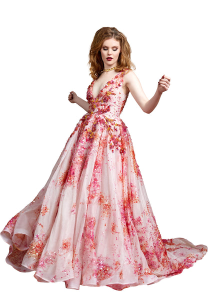 Blossom Gown Evening Dress | Blush Pink |