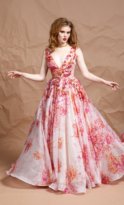 Blossom Gown Evening Dress | Blush Pink |